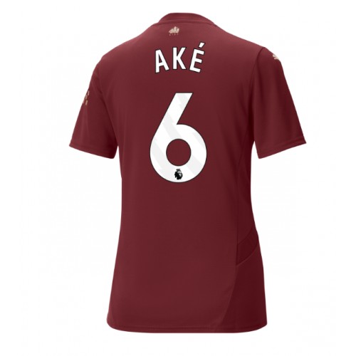 Dres Manchester City Nathan Ake #6 Rezervni za Žensko 2024-25 Kratak Rukav